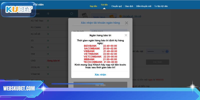 Điều khoản sử dụng dịch vụ và quy định rút tiền KUBET
