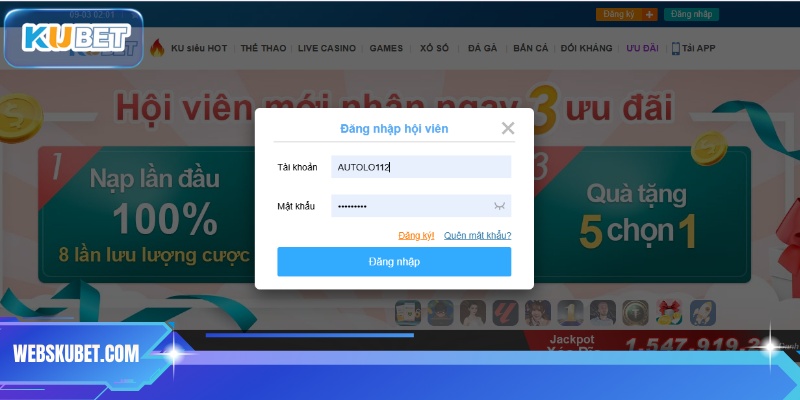 Quy trình xác thực đăng nhập KUBET 
